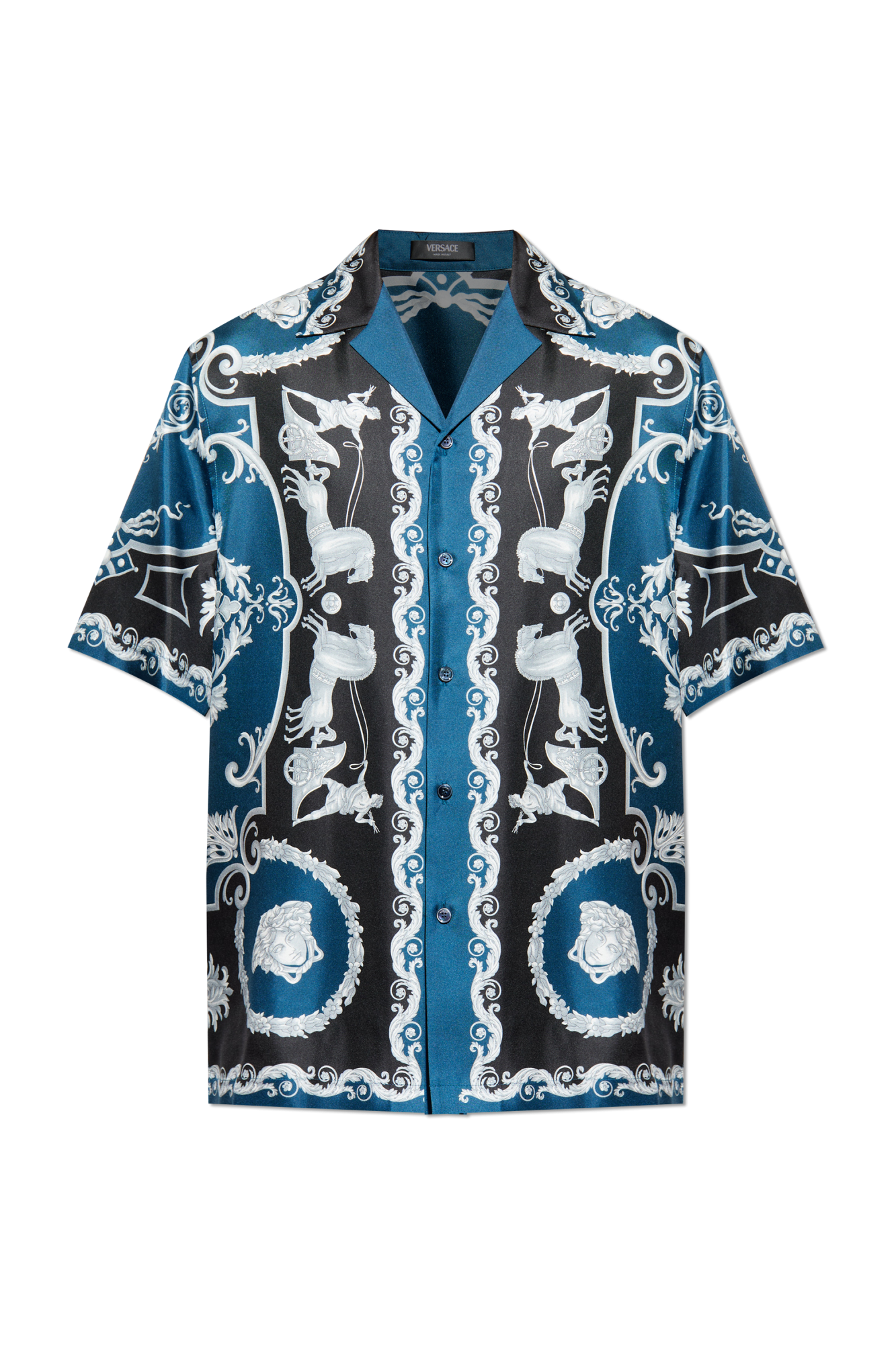 Versace Silk short-sleeve shirt | Men's | Vitkac